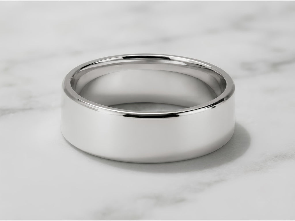 6mm Smooth Wedding Band – Comfort Fit in solid gold, view 2