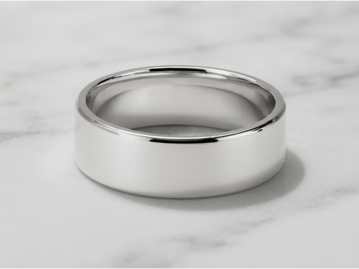 6mm Smooth Wedding Band – Comfort Fit in solid gold, view 2