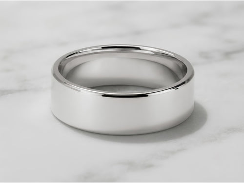 6mm Smooth Wedding Band – Comfort Fit in solid gold, view 2