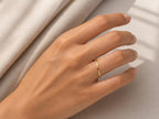 1mm Thin Stacking Ring – Dainty Band in solid gold, view 5