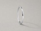 1mm Thin Stacking Ring – Dainty Band in solid gold, view 10
