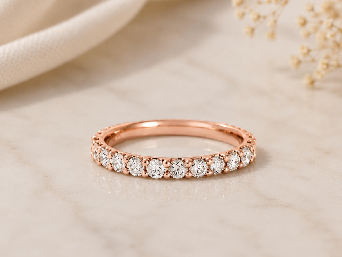 Bold Lab-Grown Diamond Eternity Ring – 2.6mm in solid gold, view 3