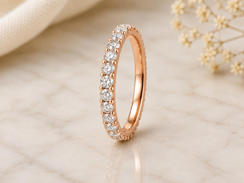 Bold Lab-Grown Diamond Eternity Ring – 2.6mm in solid gold, view 4