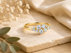 Lab-Grown Diamond Cluster Ring – 7mm Top in solid gold