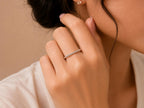 Twisted Rope Ring – 1.3mm Stacking Band in solid gold, view 5
