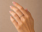 Twisted Rope Ring – 1.3mm Stacking Band in solid gold, view 8