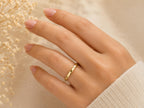 2mm Smooth Gold Band – Minimalist Wedding Ring in solid gold, view 8