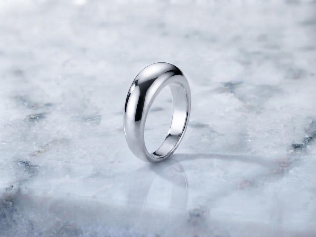 Classic Gold Dome Ring – 6.2mm in solid gold, view 5