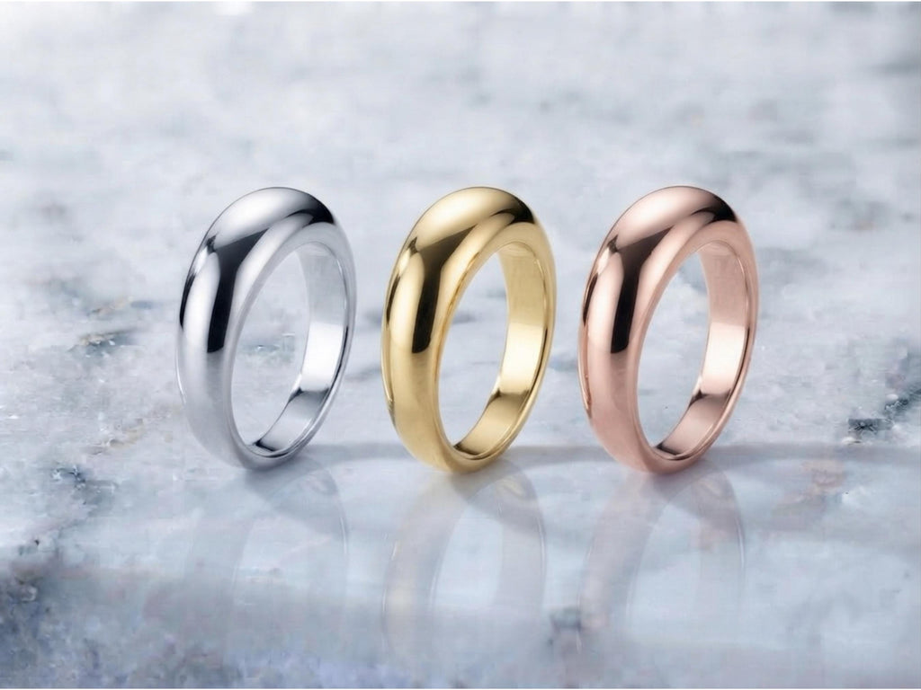 Classic Gold Dome Ring – 6.2mm in solid gold, view 7