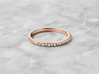 Lab-Grown Diamond Stacking Ring – 1.3mm in solid gold, view 3