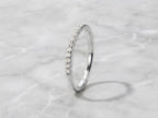 Lab-Grown Diamond Stacking Ring – 1.3mm in solid gold, view 6