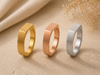 Slim Rectangular Signet Ring – 6mm Top in solid gold, view 7