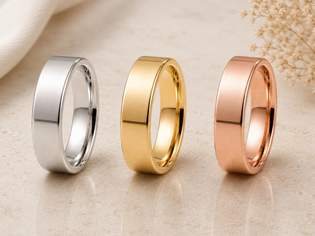 6mm Smooth Wedding Band – Comfort Fit in solid gold, view 7