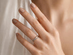 Twisted Duo Ring Set – Smooth and Twist Bands in solid gold, view 5