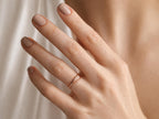 Twisted Duo Ring Set – Smooth and Twist Bands in solid gold, view 6
