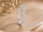 Scattered Bezel Lab-Grown Diamond Ring in solid gold, view 5