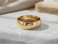 6mm Domed Wide Band – Classic Fit in solid gold