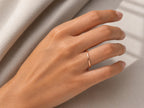 1mm Thin Stacking Ring – Dainty Band in solid gold, view 6