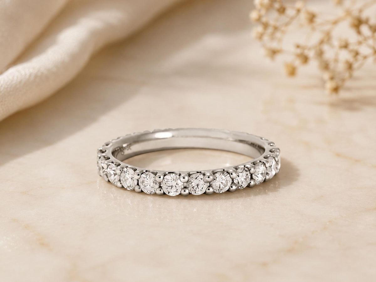 Bold Lab-Grown Diamond Eternity Ring – 2.6mm in solid gold, view 2