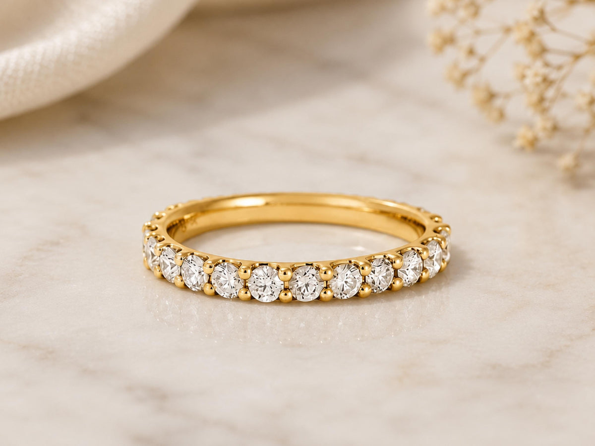 Bold Lab-Grown Diamond Eternity Ring – 2.6mm in solid gold