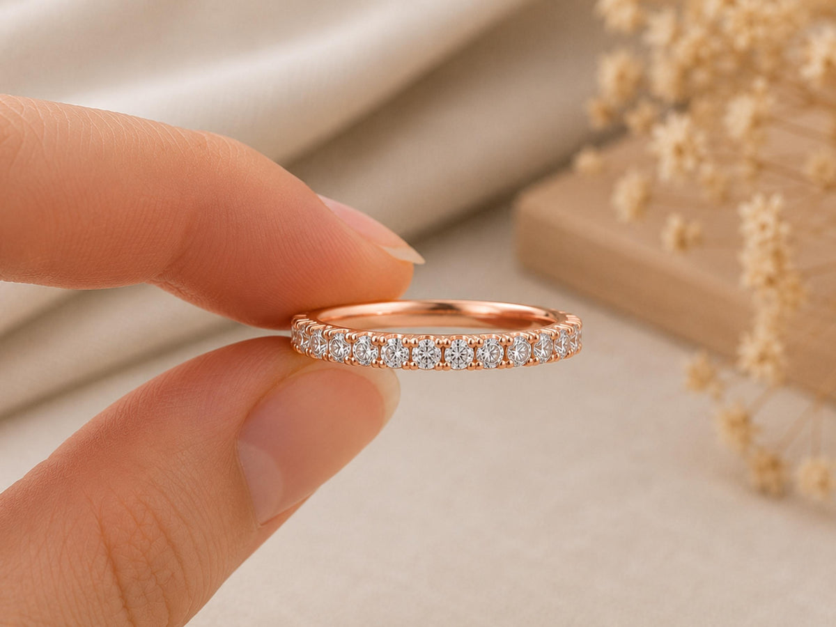 Bold Lab-Grown Diamond Eternity Ring – 2.6mm in solid gold, view 7