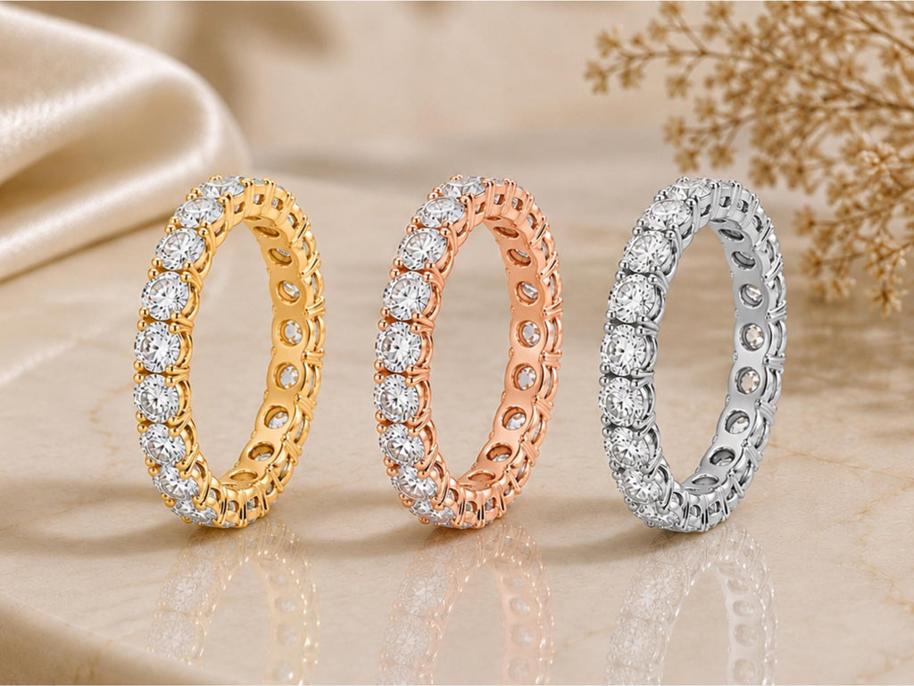 Lab-Grown Diamond Eternity Band – 3.1mm in solid gold, view 10