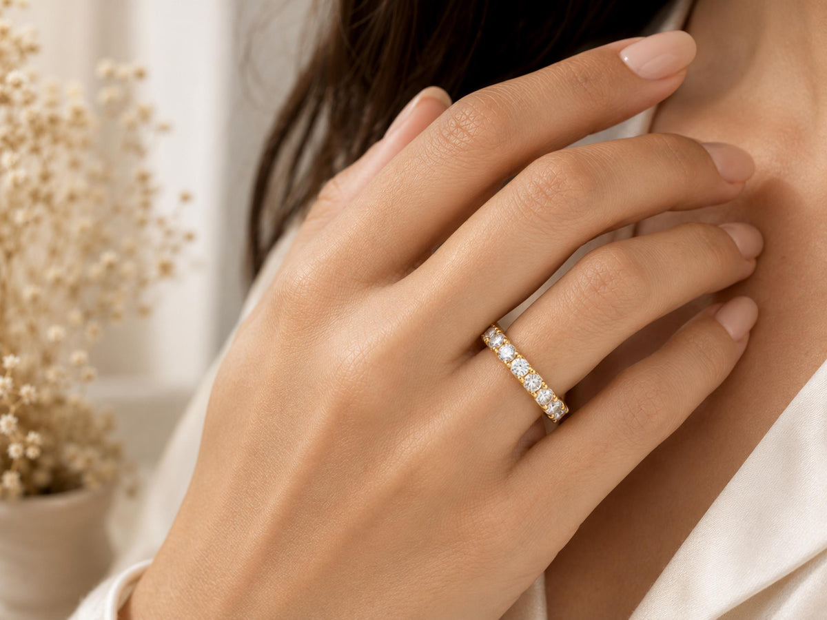 Bold Lab-Grown Diamond Eternity Ring – 2.6mm in solid gold, view 10