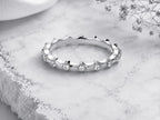 Scalloped Crown Stacking Ring – 2.8mm in solid gold, view 3