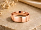 Plain Wide Gold Band – 5.8mm in solid gold, view 3