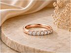 Lab-Grown Diamond Half Eternity Ring – 2.5mm in solid gold, view 3