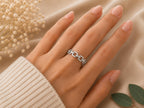 Chunky Chain Link Ring – 6.5mm in solid gold, view 5