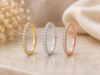 Lab-Grown Diamond Eternity Band – 1.7mm in solid gold, view 7