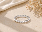 Gold Bead Ring – 3mm in solid gold, view 3