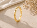 Gold Bead Ring – 3mm in solid gold, view 5