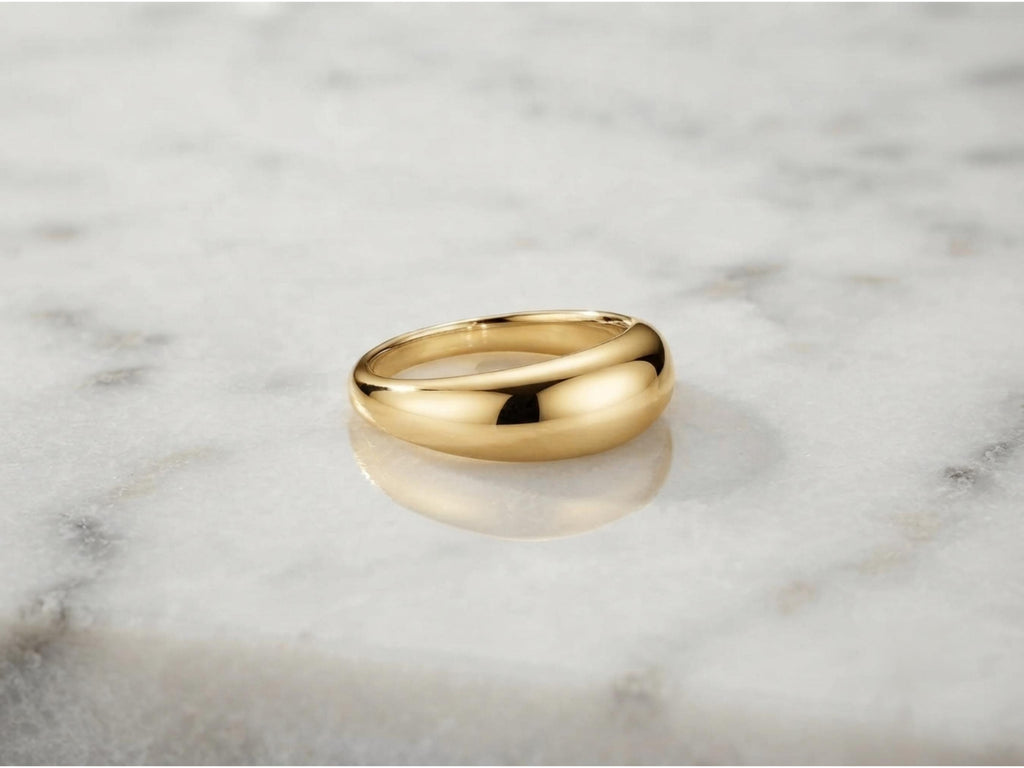 Classic Gold Dome Ring – 6.2mm in solid gold