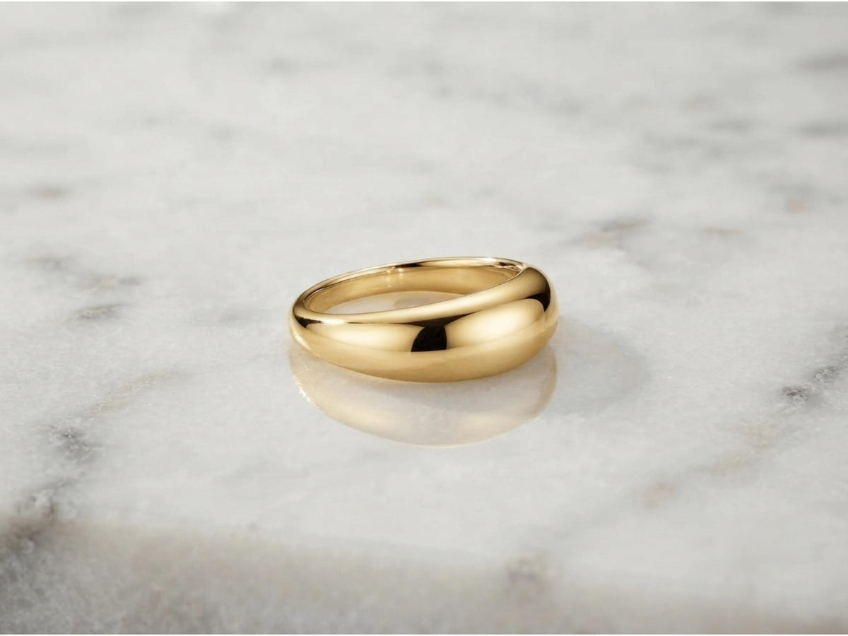 Classic Gold Dome Ring – 6.2mm in solid gold