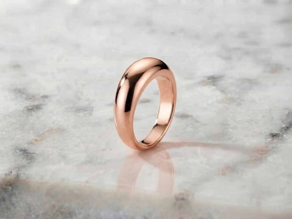 Classic Gold Dome Ring – 6.2mm in solid gold, view 6