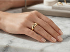 Classic Gold Dome Ring – 6.2mm in solid gold, view 9