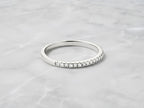 Lab-Grown Diamond Stacking Ring – 1.3mm in solid gold, view 2