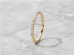 Lab-Grown Diamond Stacking Ring – 1.3mm in solid gold, view 5