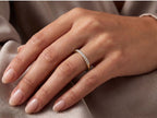 Lab-Grown Diamond Stacking Ring – 1.3mm in solid gold, view 10
