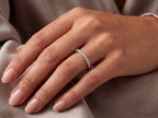Lab-Grown Diamond Stacking Ring – 1.3mm in solid gold, view 9