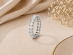 Oval Lab-Grown Diamond Eternity Ring – 2.5mm in solid gold, view 5