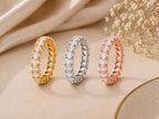 Oval Lab-Grown Diamond Eternity Ring – 2.5mm in solid gold, view 7
