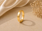 Bold Stacker Ring – 3mm Minimalist Band in solid gold, view 5