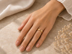 Bold Stacker Ring – 3mm Minimalist Band in solid gold, view 9