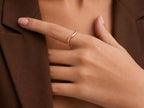 Sculpted Wave Ring – 3mm in solid gold, view 7
