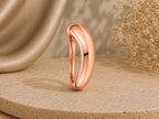 Organic Chunky Dome Ring – 5.8mm in solid gold, view 4