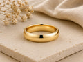 4mm Curved Wedding Band – Nesting Contour Ring in solid gold