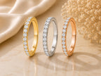 Bold Lab-Grown Diamond Eternity Band – 4mm Wedding Ring in solid gold, view 2